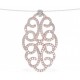 Collier Argent Rose avec Oxyde