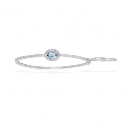 Bracelet Jonc Argent et Oxyde